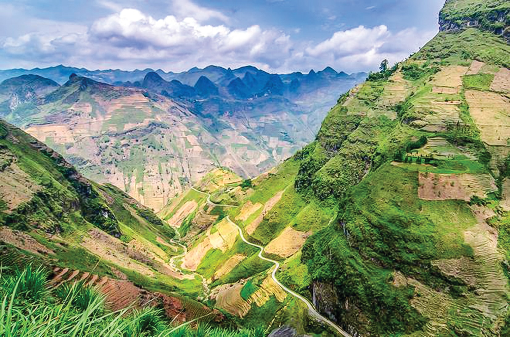 Ha Giang travel route map