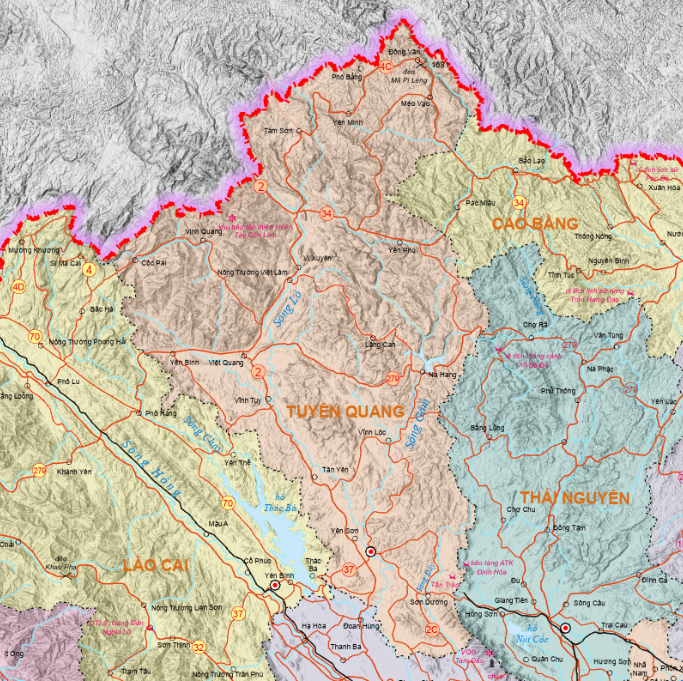 Ha Giang travel route map